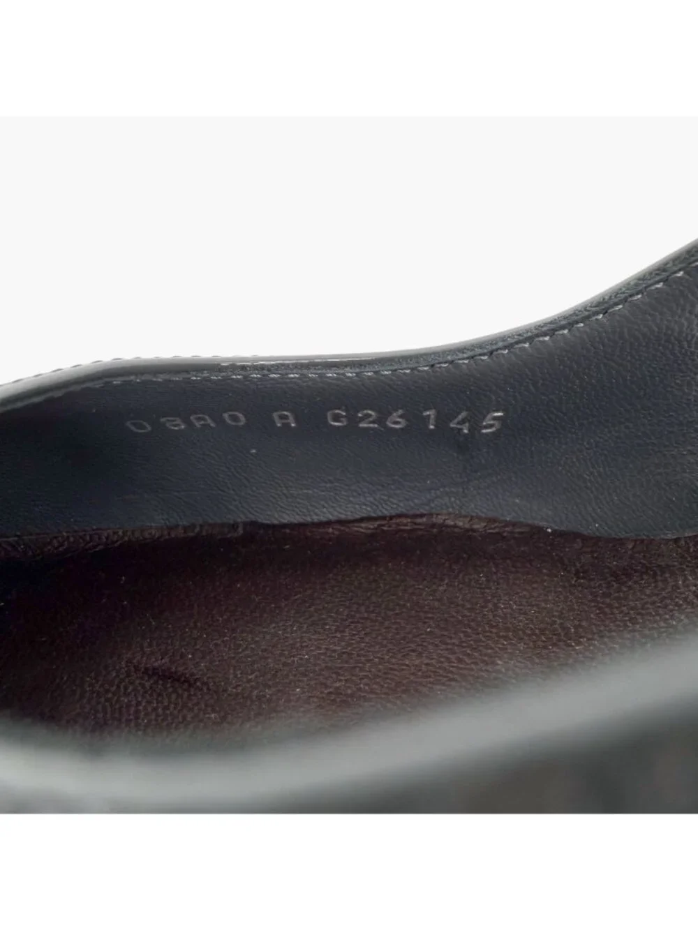 Chanel Gray Burgundy Patent Cap Toe Slingback Platform Pumps Size 37.5 US 6.5–7 - Picture 15 of 15